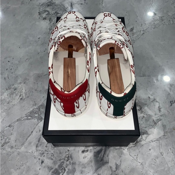 Gucci Ace “gg” Print Sneakers - Picture 4 of 6